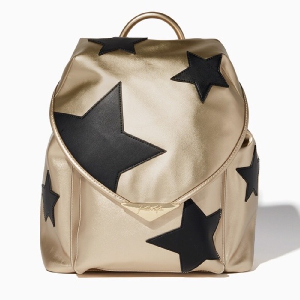 Kendall & Kylie gold and black star backpack